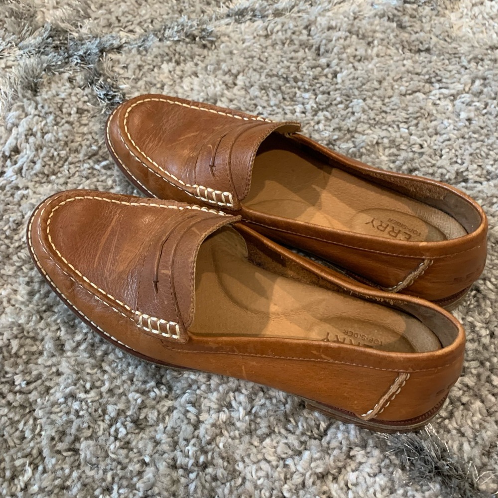 Brown loafers